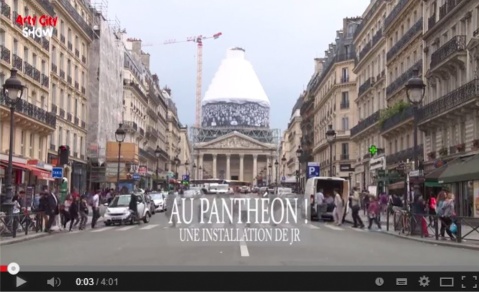 Arty City Show JR au Panthéon